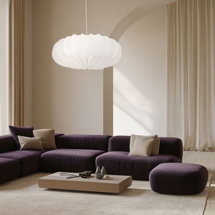 Pendente com cabo CAFEE 1xE27/40W/230V Ø 66 cm branco