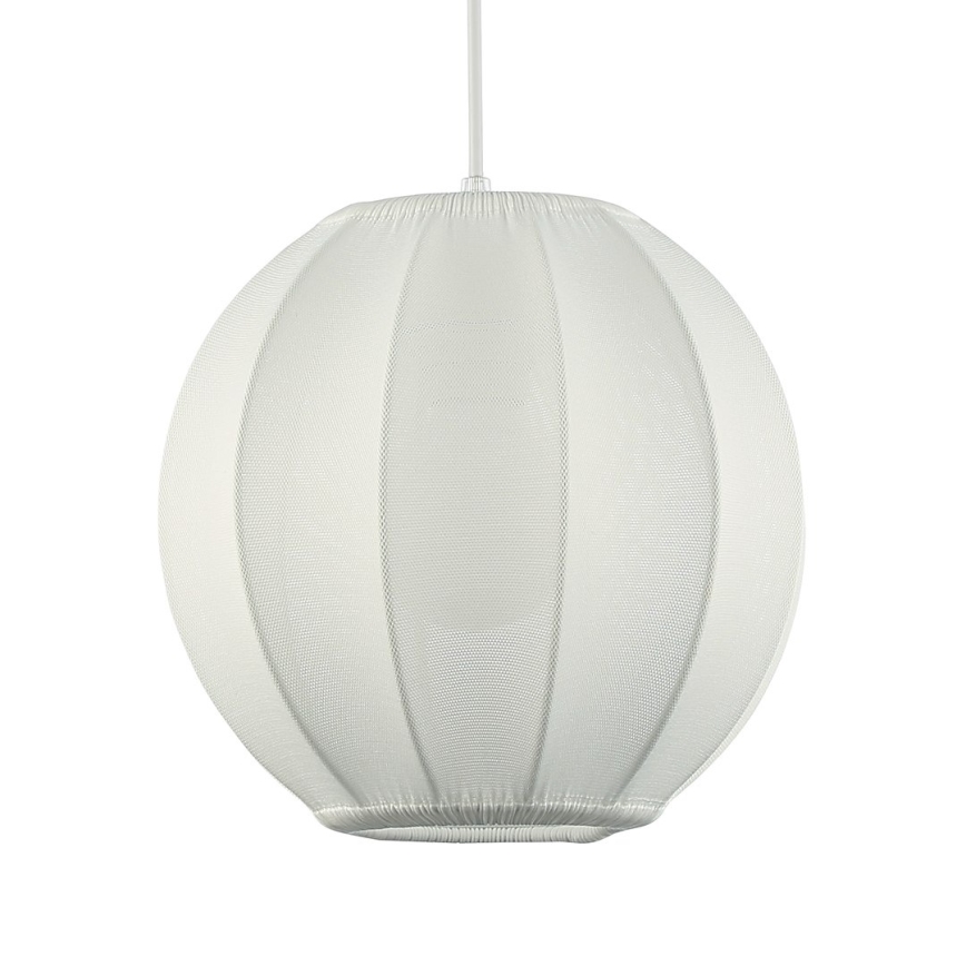 Pendente com cabo DANA 1xE27/15W/230V Ø 25 cm branco