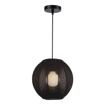 Pendente com cabo DANA 1xE27/15W/230V Ø 25 cm preto