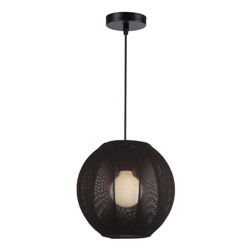 Pendente com cabo DANA 1xE27/15W/230V Ø 25 cm preto