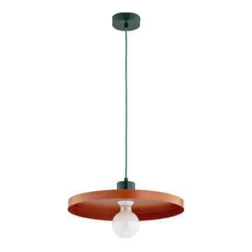 Pendente com cabo ETERI 1xE27/15W/230V cobre/verde