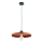 Pendente com cabo ETERI 1xE27/15W/230V cobre/verde
