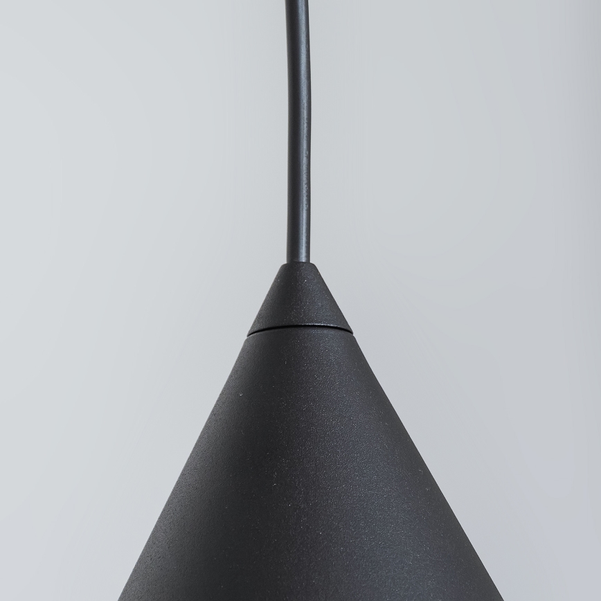 Pendente com cabo ETNA II 1xE27/15W/230V Ø 25 cm preto