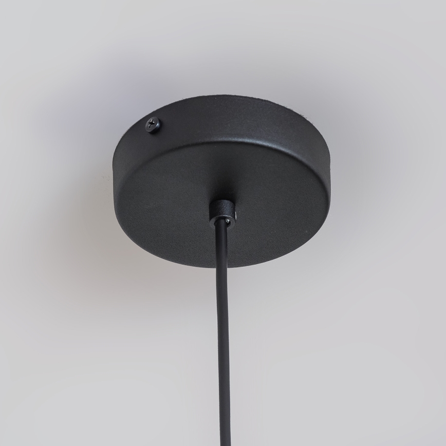 Pendente com cabo ETNA II 1xE27/15W/230V Ø 25 cm preto