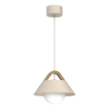Pendente com cabo FUNDA 1xE27/15W/230V bege