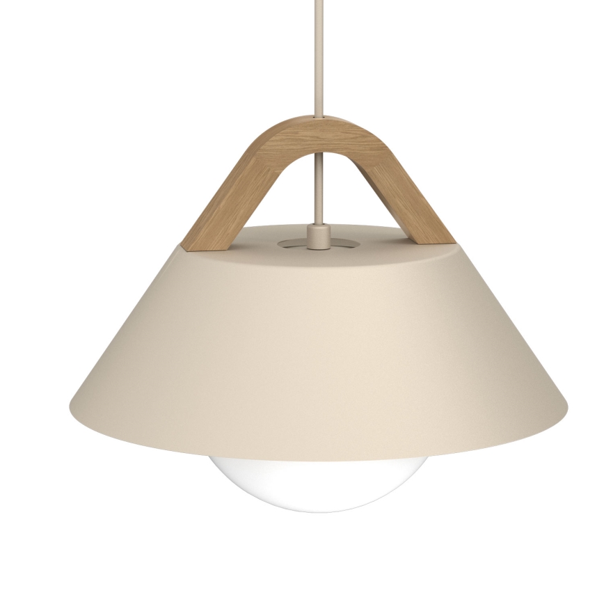 Pendente com cabo FUNDA 1xE27/15W/230V bege