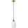 Pendente com cabo HECTOR 1xE27/15W/230V branco/latão Ø 14 cm