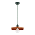 Pendente com cabo LITO 1xE27/15W/230V cobre/verde