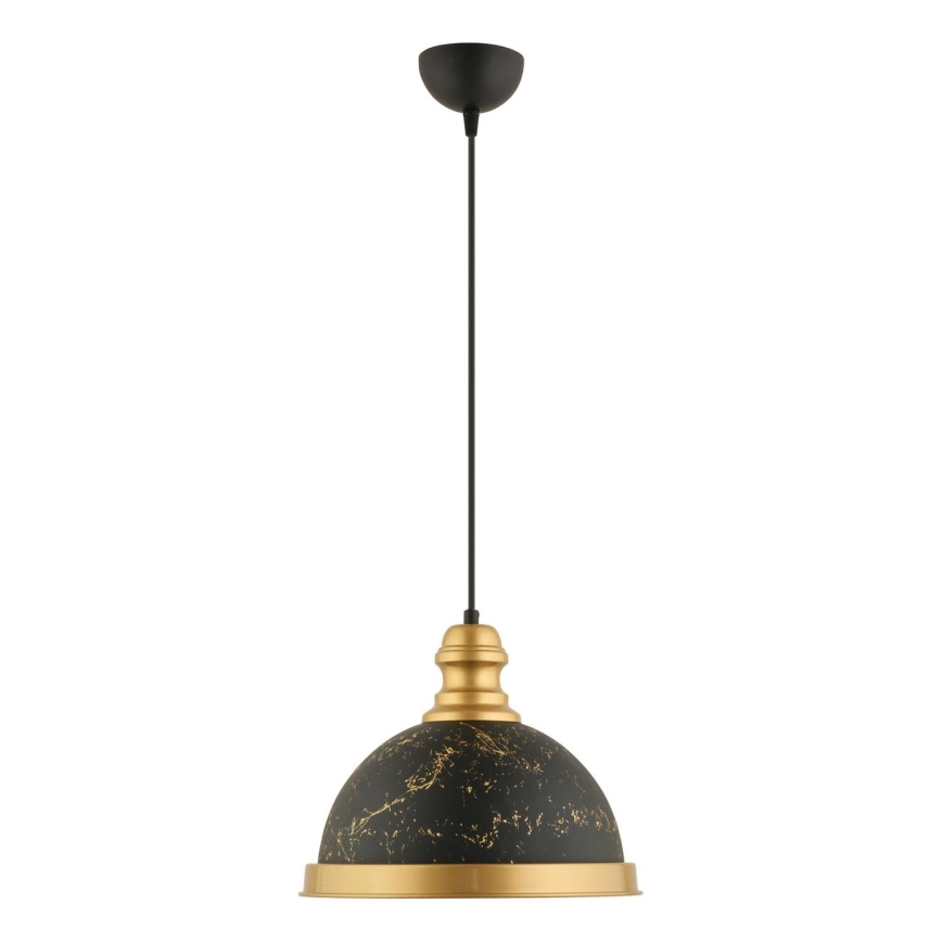 Pendente com cabo MONZA 1xE27/40W/230V, diâmetro 29 cm, preto/bronze
