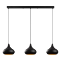 Pendente com cabo MUBA 3xE27/40W/230V preto