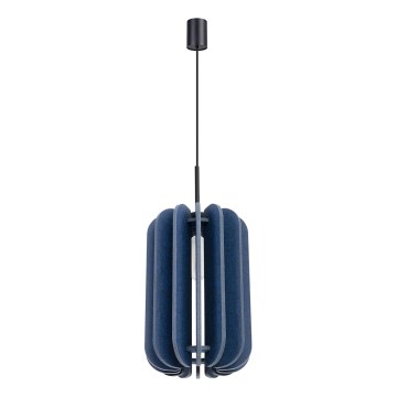 Pendente com cabo MULA 1xE27/15W/230V Ø 27 cm, azul