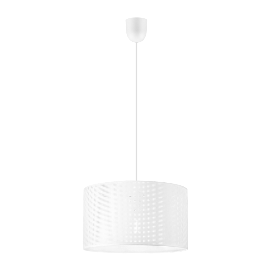 Pendente com cabo SIRJA PLISADO 1xE27/15W/230V Ø 35 cm branco