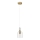 Pendente com cabo VELARE 1xE27/15W/230V dourado/transparente