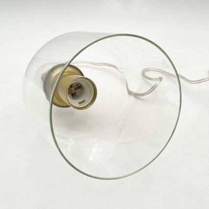 Pendente com cabo VELARE 1xE27/15W/230V dourado/transparente