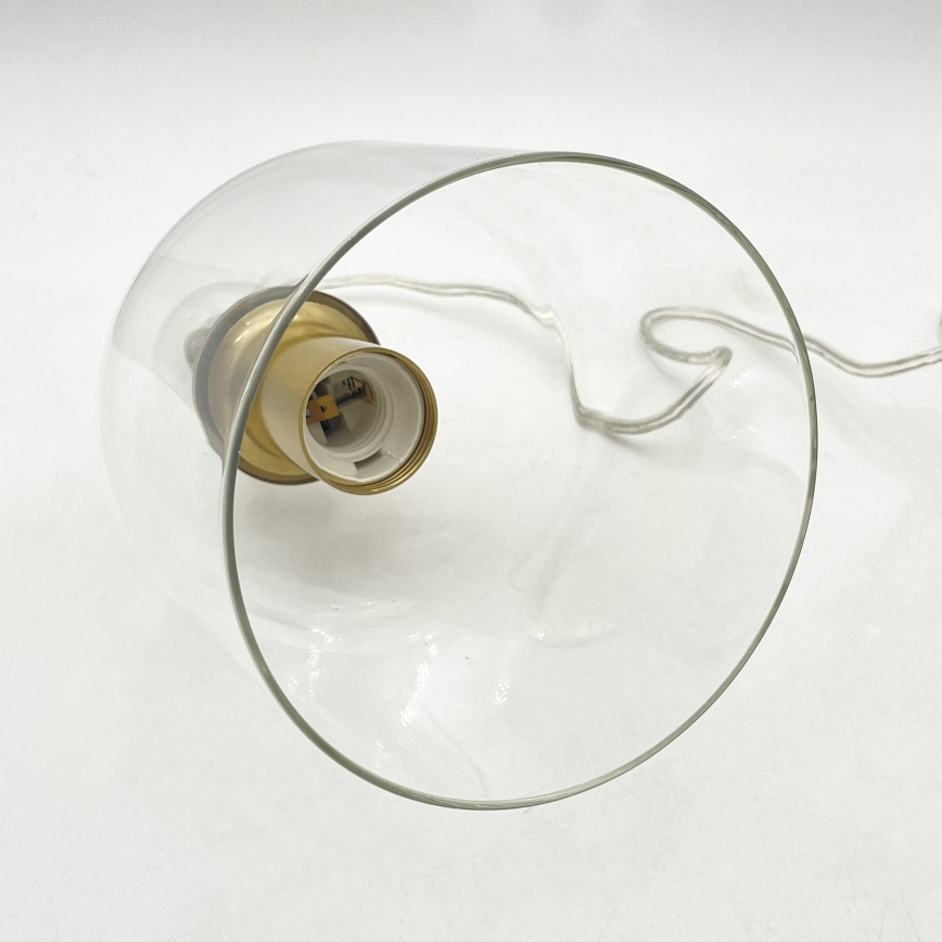 Pendente com cabo VELARE 1xE27/15W/230V dourado/transparente