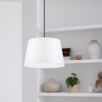 Pendente em cabo AIDA 1xE27/60W/230V Ø 25 cm carvalho/nogueira/branco