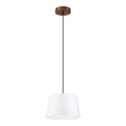 Pendente em cabo AIDA 1xE27/60W/230V Ø 25 cm carvalho/nogueira/branco