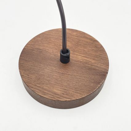 Pendente em cabo AIDA 1xE27/60W/230V, Ø 35 cm, carvalho/nogueira/branco