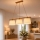 Pendente em cabo AIDA 3xE27/15W/230V Ø 25 cm carvalho/creme