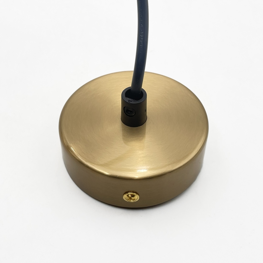 Pendente em cabo AMAYA 1xE27/15W/230V dourado/bege fumê
