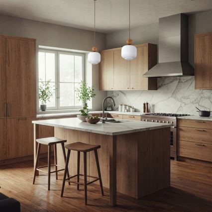 Pendente em cabo BALLO 1xE14/10W/230V bege