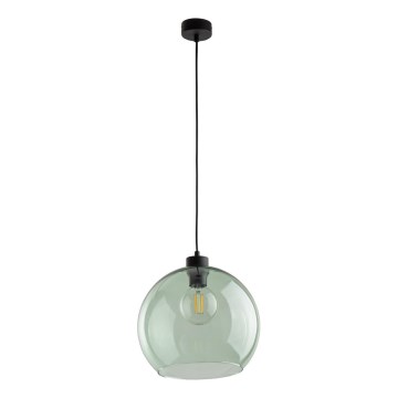 Pendente em cabo CUBUS 1xE27/15W/230V preto/verde fumê
