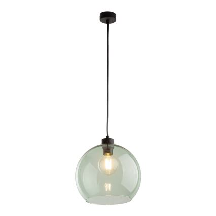 Pendente em cabo CUBUS 1xE27/15W/230V preto/verde fumê