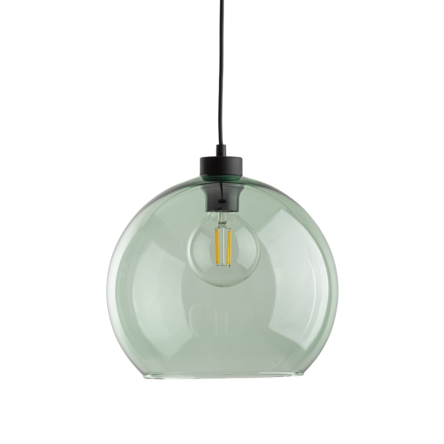 Pendente em cabo CUBUS 1xE27/15W/230V preto/verde fumê