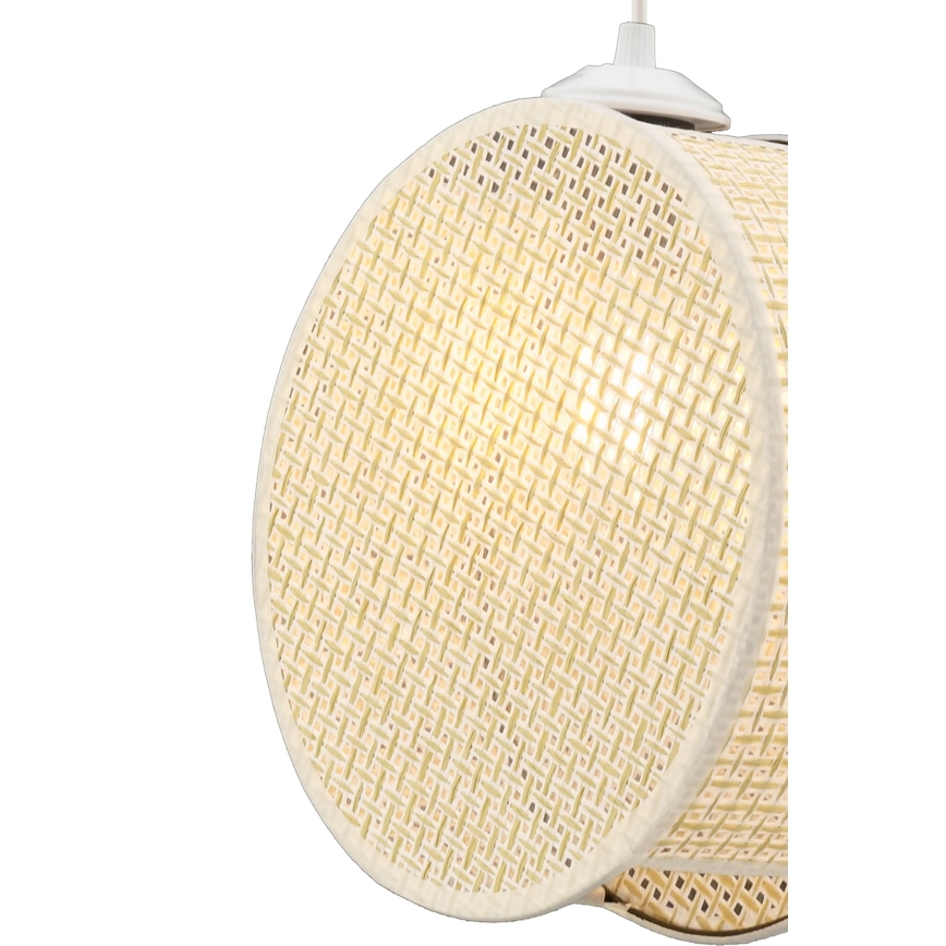 Pendente em cabo DRUM 1xE27/60W/230V cor creme