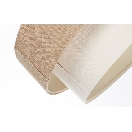 Pendente em cabo DUO 1xE27/60W/230V Ø 50 cm bege/creme