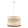 Pendente em cabo HALO 1xE27/60W/230V bege/creme