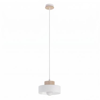 Pendente em cabo KIVI 1xE27/15W/230V branco