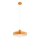 Pendente em cabo NEVERA 1xE27/15W/230V laranja