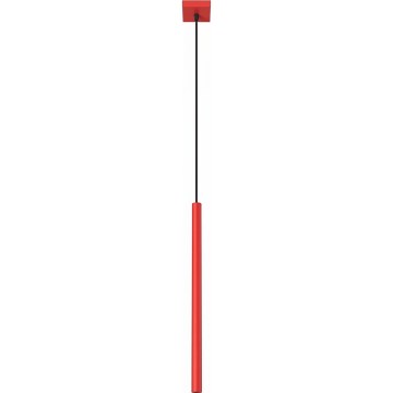 Pendente em cabo PASTELO 1xG9/8W/230V vermelho