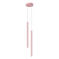 Pendente em cabo PASTELO 2xG9/8W/230V rosa