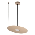 Pendente em cabo PIATTO 1xGX53/15W/230V Ø 35 cm bege