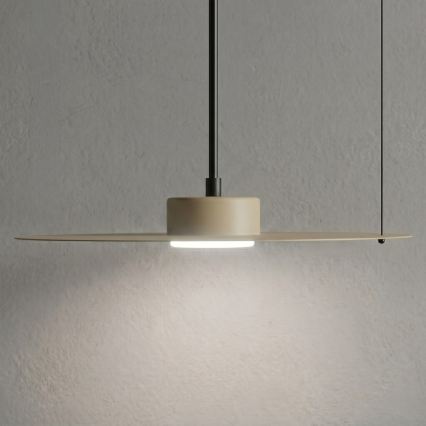 Pendente em cabo PIATTO 1xGX53/15W/230V Ø 35 cm bege