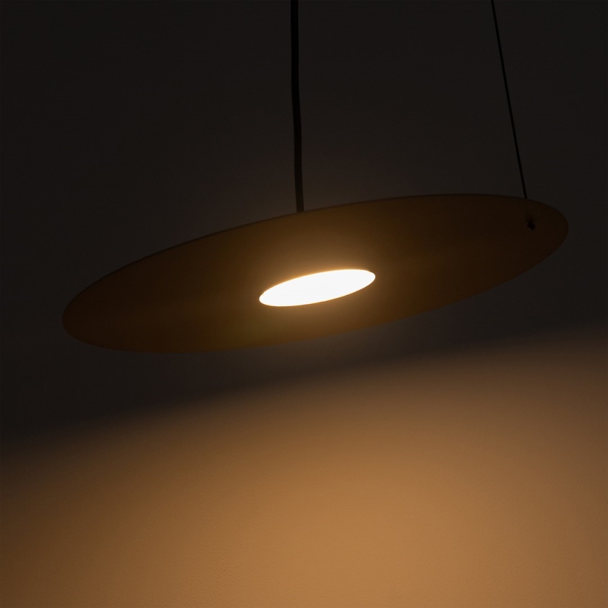 Pendente em cabo PIATTO 1xGX53/15W/230V Ø 35 cm bege