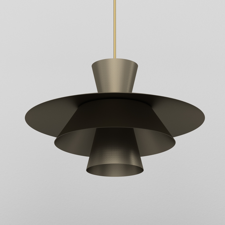 Pendente em cabo PLATO 1xE27/15W/230V bronze