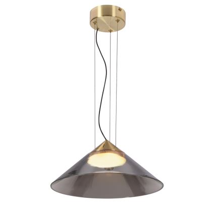 Pendente em cabo PRESTO 1xGX53/10W/230V Ø 34 cm dourado/cinzento fumado