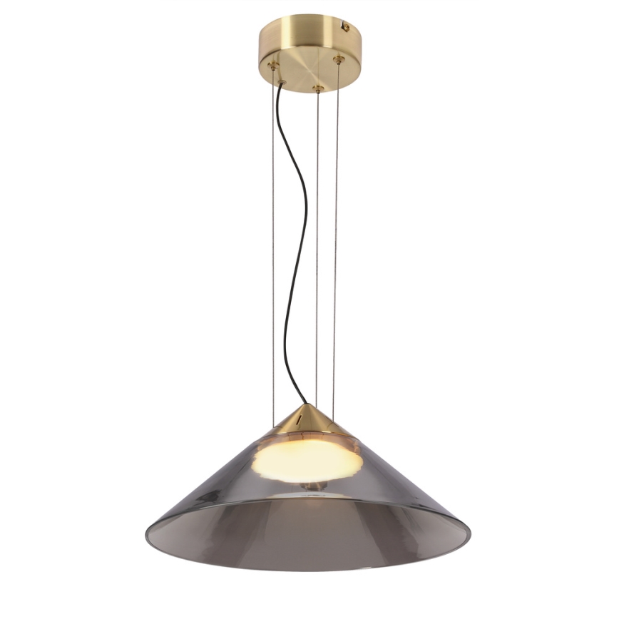 Pendente em cabo PRESTO 1xGX53/10W/230V Ø 34 cm dourado/cinzento fumado