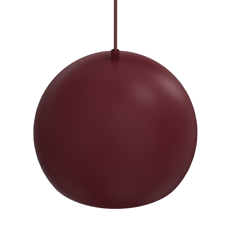 Pendente em cabo SOOL 1xE27/15W/230V Ø 27 cm bordô