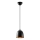 Pendente em cabo TATTOO 1xE27/40W/230V Ø 16 cm preto