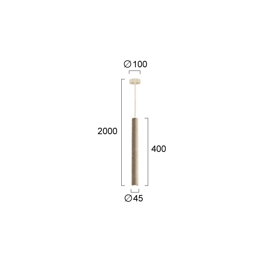 Pendente LED em cabo LEONARD LED/7W/230V, bege