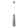 Pendente LED suspenso por cabo PUMA LED/15W/230V Ø 14 cm preto