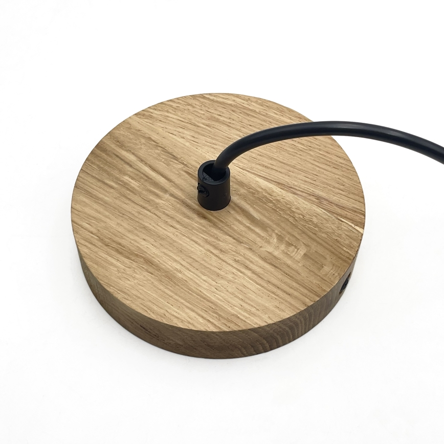 Pendente SINGLE em cabo 1xE27/60W/230V Ø 28 cm carvalho