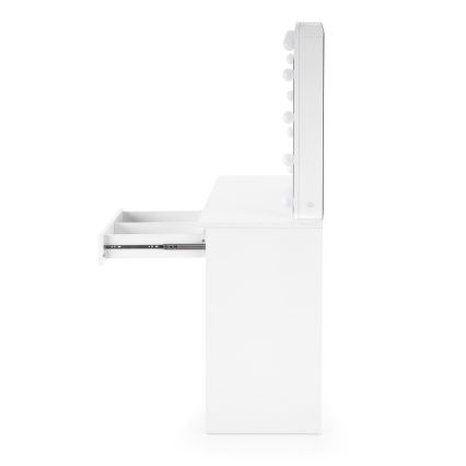 Penteadeira com iluminação LED HOLLYWOOD 140x94 cm branca