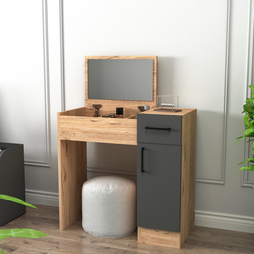 Penteadeira INCI 108,8x77 cm pinho atlântico/antracite