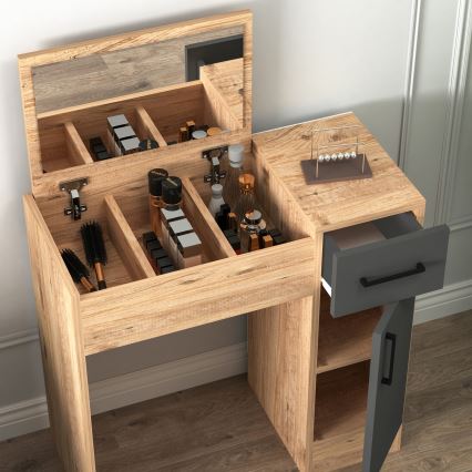 Penteadeira INCI 108,8x77 cm pinho atlântico/antracite