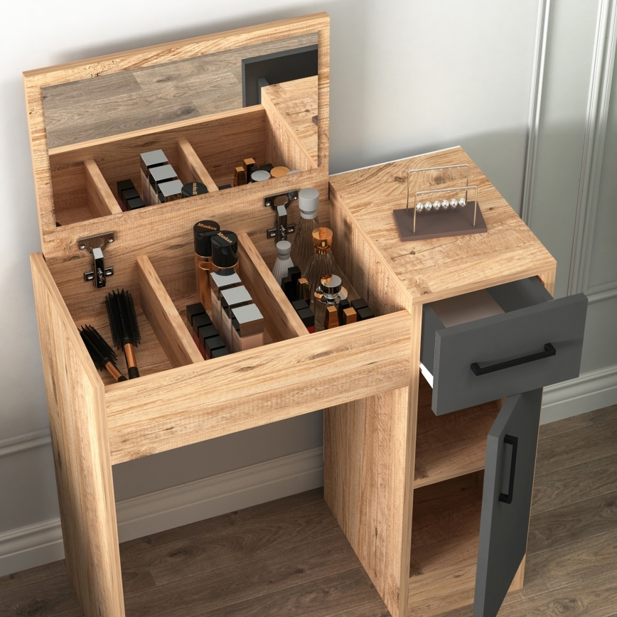 Penteadeira INCI 108,8x77 cm pinho atlântico/antracite